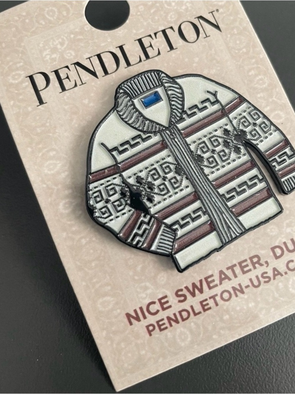 PIN Pendleton Westerly Big Lebowski The Dude